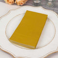 50 - Pack Paper Napkins Gold - Soft Disposable 2 - Ply Dinner Napkins for Weddings - Bell Racket Store