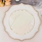 50 - Pack Paper Napkins Ivory - Soft Disposable 2 - Ply Dinner Napkins for Weddings - Bell Racket Store