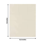 50 - Pack Paper Napkins Ivory - Soft Disposable 2 - Ply Dinner Napkins for Weddings - Bell Racket Store