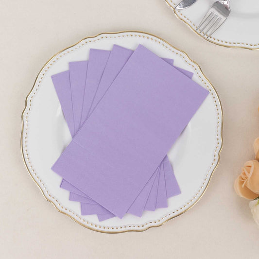 50 - Pack Paper Napkins Lavender Lilac - Soft Disposable 2 - Ply Dinner Napkins for Weddings - Bell Racket Store