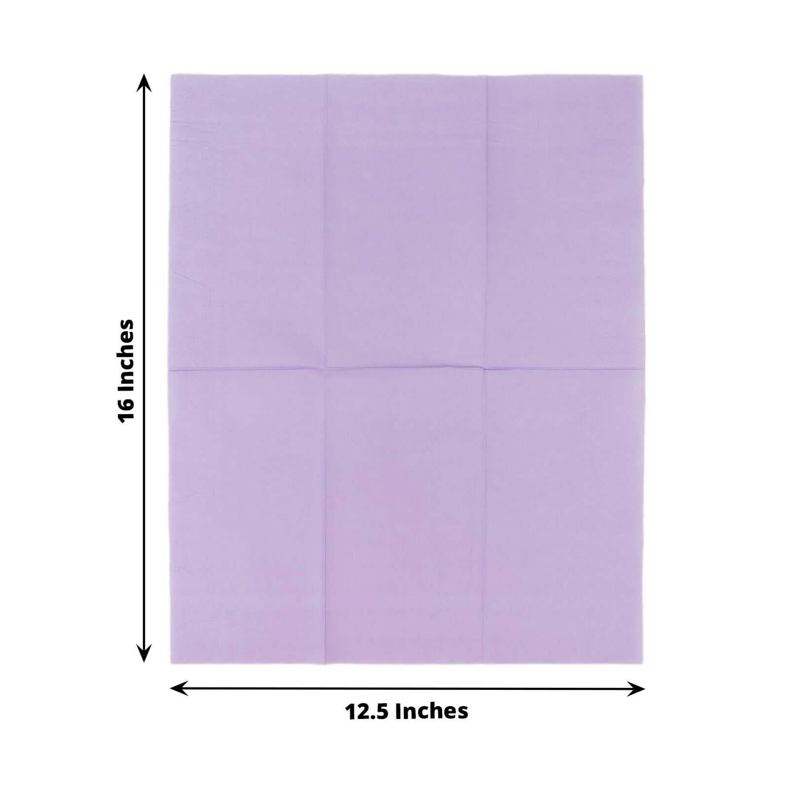 50 - Pack Paper Napkins Lavender Lilac - Soft Disposable 2 - Ply Dinner Napkins for Weddings - Bell Racket Store
