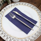 50 - Pack Paper Napkins Navy Blue - Soft Disposable 2 - Ply Dinner Napkins for Weddings - Bell Racket Store