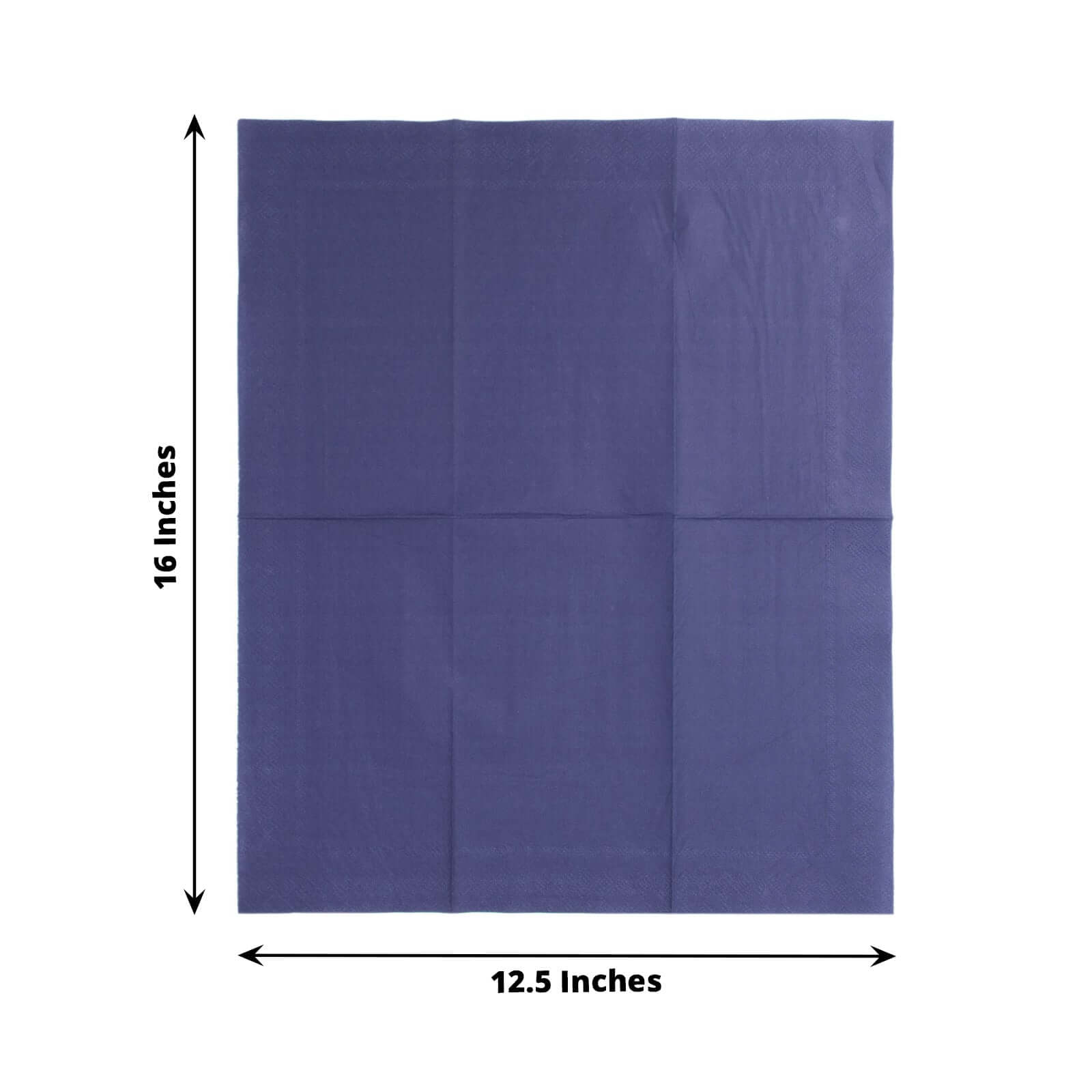 50 - Pack Paper Napkins Navy Blue - Soft Disposable 2 - Ply Dinner Napkins for Weddings - Bell Racket Store