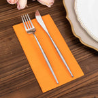 50 - Pack Paper Napkins Orange - Soft Disposable 2 - Ply Dinner Napkins for Weddings - Bell Racket Store