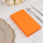 50 - Pack Paper Napkins Orange - Soft Disposable 2 - Ply Dinner Napkins for Weddings - Bell Racket Store