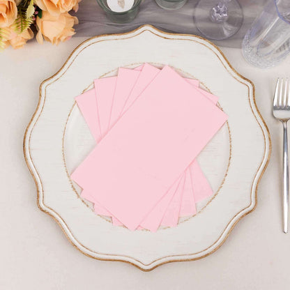 50 - Pack Paper Napkins Pink - Soft Disposable 2 - Ply Dinner Napkins for Weddings - Bell Racket Store
