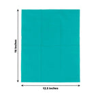 50 - Pack Paper Napkins Turquoise - Soft Disposable 2 - Ply Dinner Napkins for Weddings - Bell Racket Store