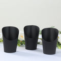 50 - Pack Paper Popcorn Box Snack Cups Cone Design Black - Great for Appetizers 14oz - Bell Racket Store