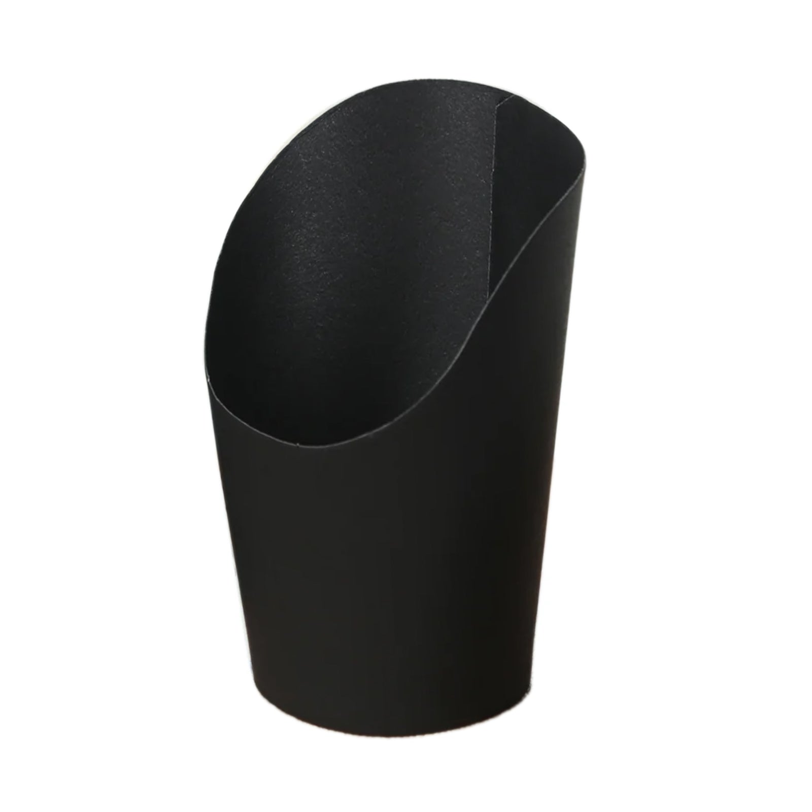 50 - Pack Paper Popcorn Box Snack Cups Cone Design Black - Great for Appetizers 14oz - Bell Racket Store