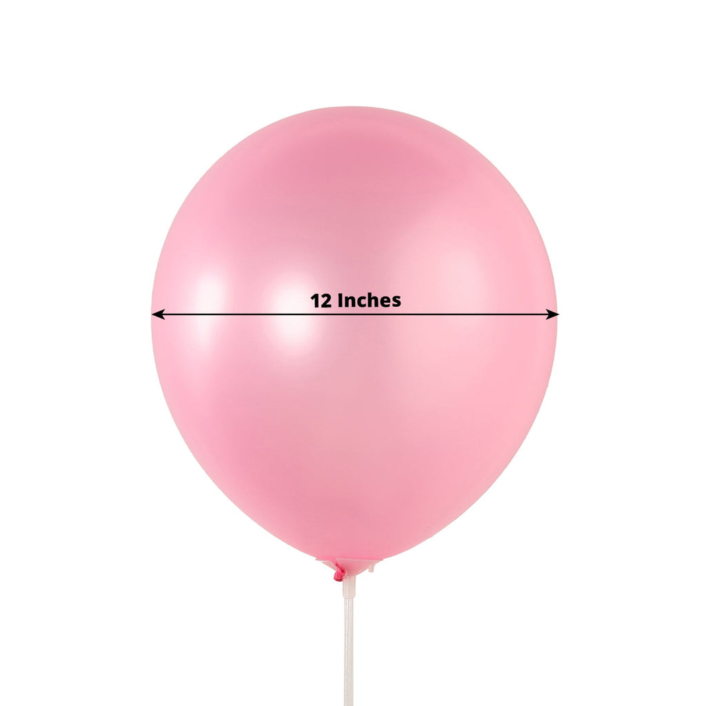 50 Pack Pink Biodegradable Balloons, 12" Thickened Extra Strong Eco - friendly Latex Helium Party Balloons - Bell Racket Store