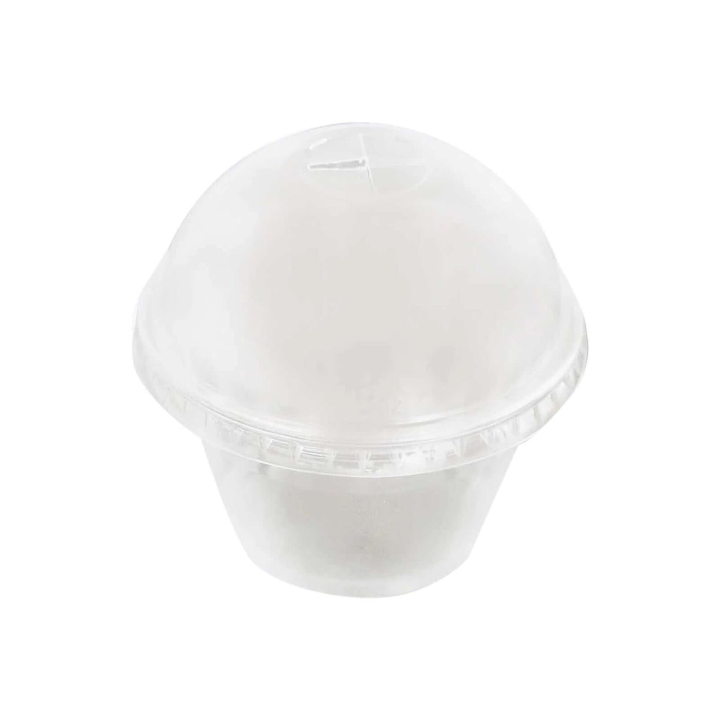 50 - Pack Plastic Dessert Parfait Cups Clear Dome Lid - Perfect for Ice Cream 7oz - Bell Racket Store