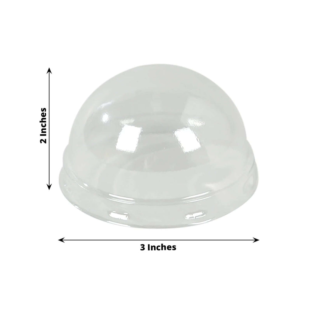 50 - Pack Plastic Dome Lids For Cupcake Liners Clear - Food Safe Disposable Baking Cake Cup Lids for Dessert Buffets Bakery Displays & Party Favors 3" - Bell Racket Store