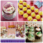 50 - Pack Plastic Dome Lids For Cupcake Liners Clear - Food Safe Disposable Baking Cake Cup Lids for Dessert Buffets Bakery Displays & Party Favors 3" - Bell Racket Store