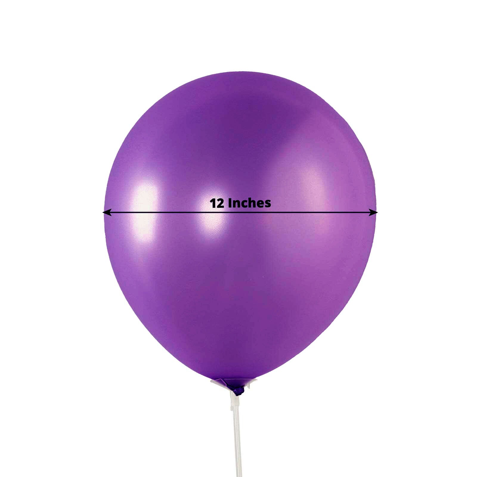 50 Pack Purple Biodegradable Balloons, 12" Thickened Extra Strong Eco - friendly Latex Helium Party Balloons - Bell Racket Store