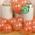 50 Pack Rose Gold Biodegradable Balloons, 12" Thickened Extra Strong Eco - friendly Latex Helium Party Balloons - Bell Racket Store