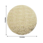 50 - Pack Table Placemats Sequin Design Metallic Gold Round - Mesh Disposable Dust - Free Dining Mats 13" - Bell Racket Store