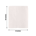 50 - Pack Wax Paper Basket Liners Rectangle Design White - Great for Food Presentation and Wrapping 9"x10" 35GSM - Bell Racket Store