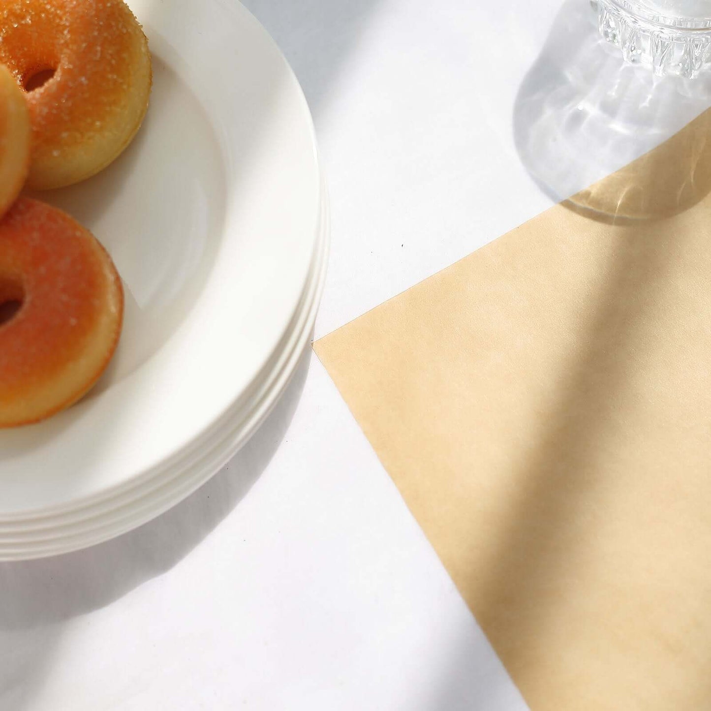 50 - Pack Wax Paper Basket Liners Square Design Natural Brown - Perfect for Sandwiches and Food Wrapping 12" 40GSM - Bell Racket Store