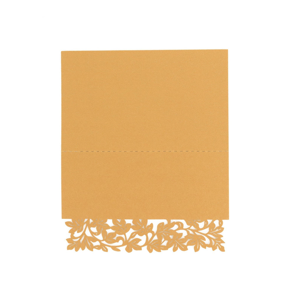 50 - Pack Wedding Place Cards with Laser Cut Hollow Heart Design Gold - Printable Reservation Seating Tent Cards 210 GSM - Bell Racket Store