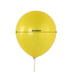 50 Pack Yellow Biodegradable Balloons, 12" Thickened Extra Strong Eco - friendly Latex Helium Party Balloons - Bell Racket Store