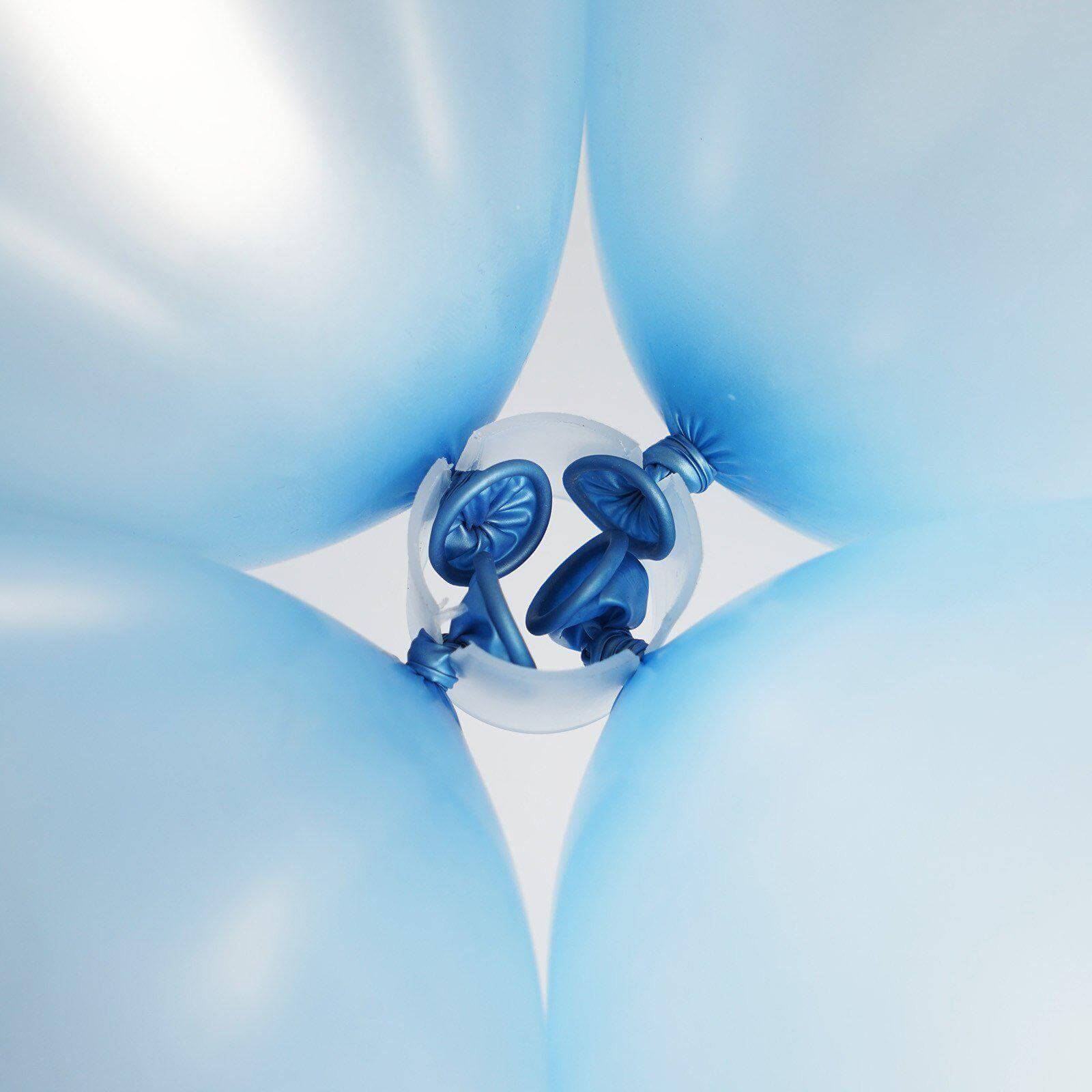 50 Pcs 1.25" Balloon Arch Attachment Clips, 4 PT Clear Plastic Clips - NestOCart