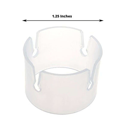 50 Pcs 1.25" Balloon Arch Attachment Clips, 4 PT Clear Plastic Clips - NestOCart