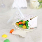 50 Pcs Set Wedding Dress and Tuxedo Shower Party Favor Candy Gift Boxes with Ribbon Ties - Bell Racket Store