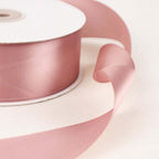 50 Yards 1.5" Dusty Rose Single Face Decorative Satin Ribbon - Bell Racket Store