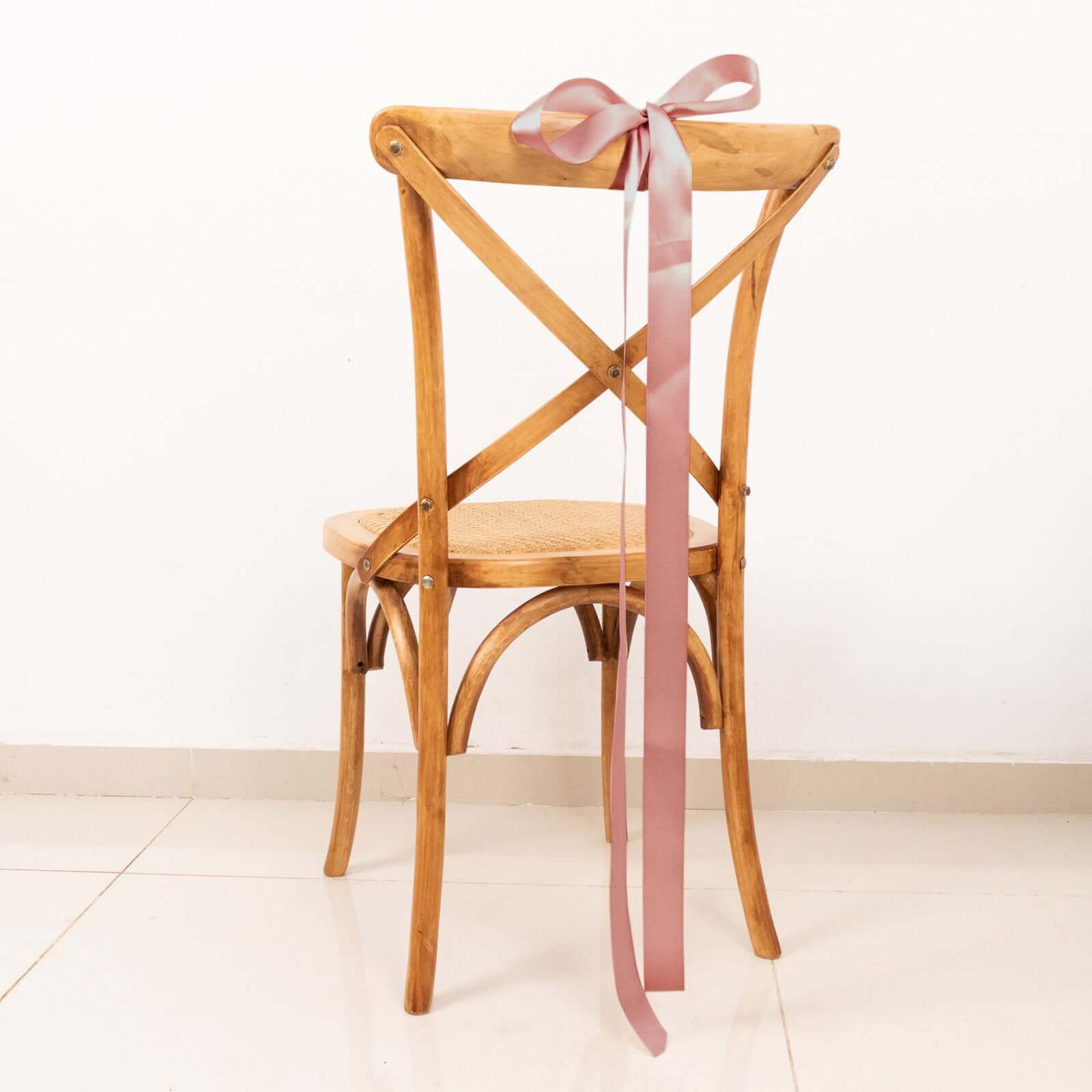 50 Yards 1.5" Dusty Rose Single Face Decorative Satin Ribbon - Bell Racket Store