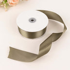50 Yards 1.5" Dusty Sage Green Single Face Decorative Satin Ribbon - Bell Racket Store