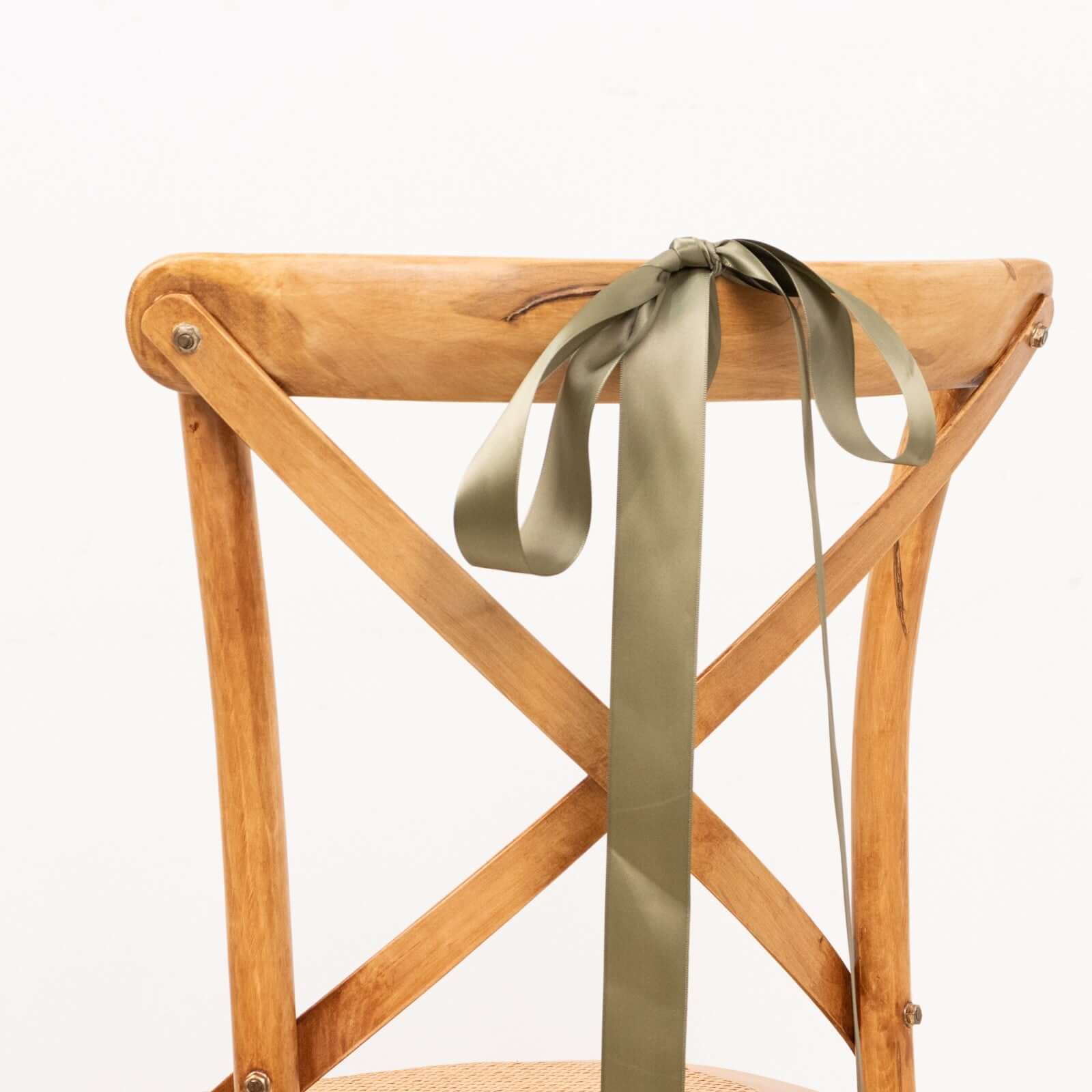 50 Yards 1.5" Dusty Sage Green Single Face Decorative Satin Ribbon - Bell Racket Store