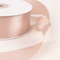 50 Yards 1.5" Nude Single Face Decorative Satin Ribbon - Bell Racket Store