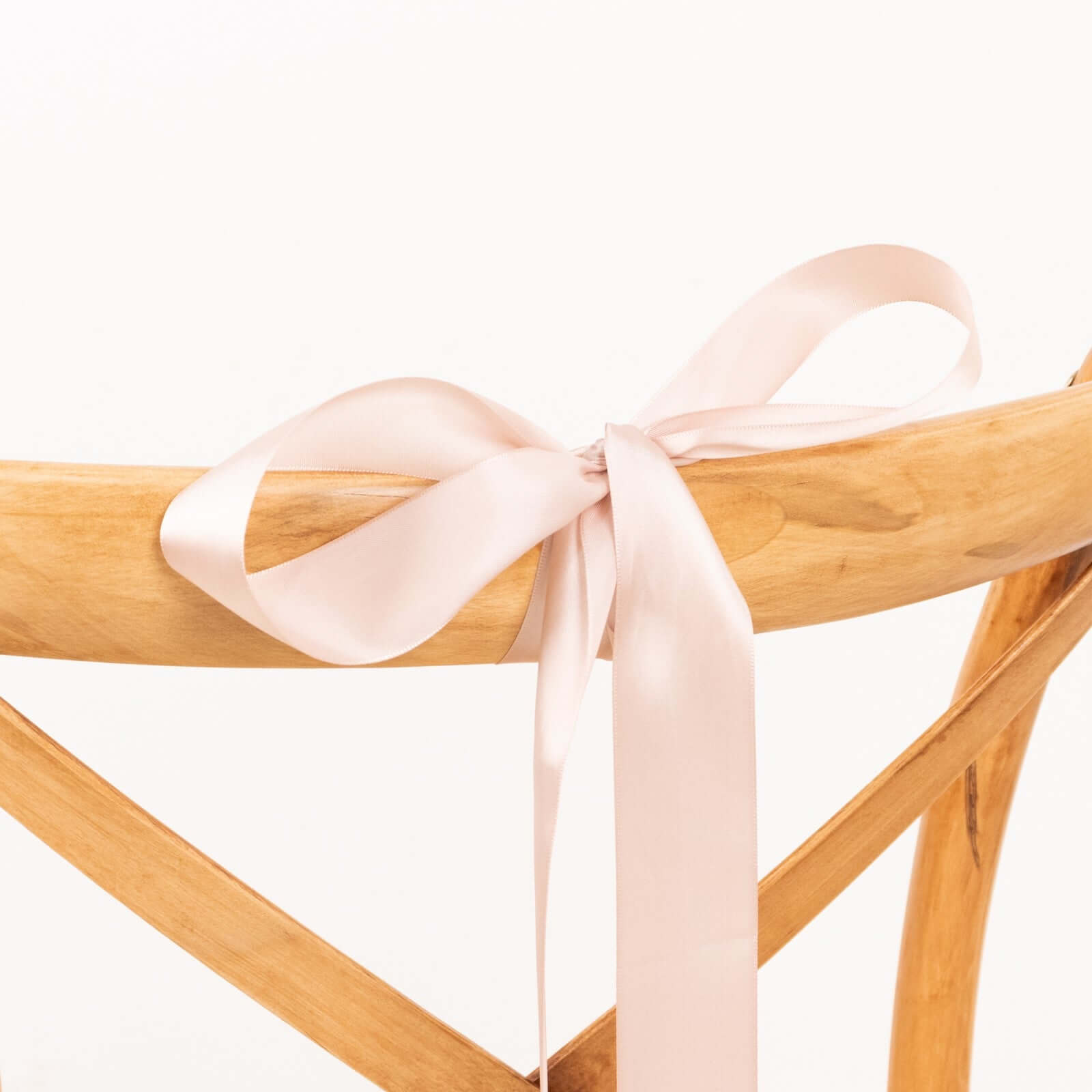 50 Yards 1.5" Nude Single Face Decorative Satin Ribbon - Bell Racket Store