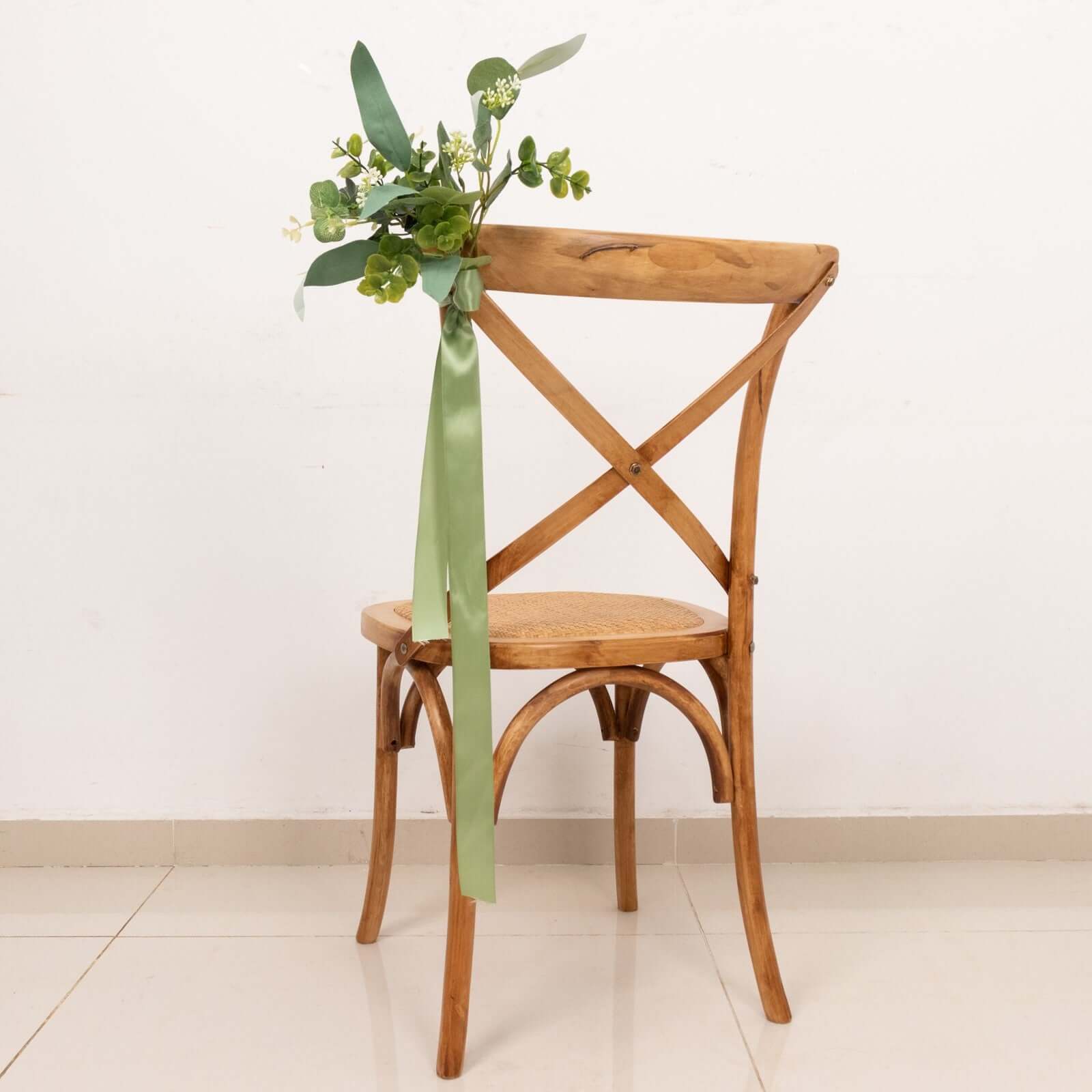 50 Yards 1.5" Sage Green Single Face Decorative Satin Ribbon - Bell Racket Store