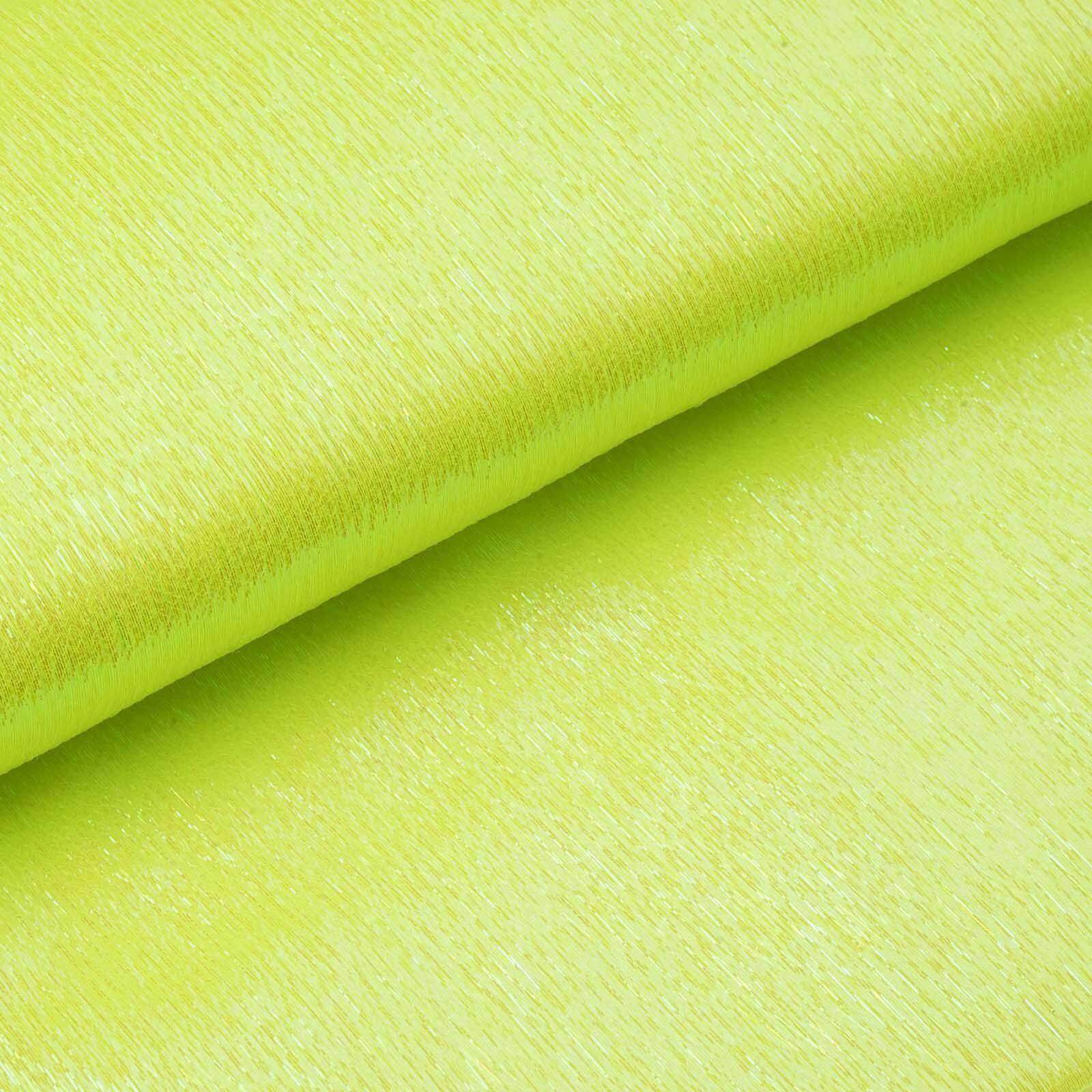 54" x 10 Yards Yellow Glossy Polyester Fabric Roll
