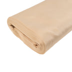 54"x10 Yards Beige Lamour Satin Fabric Bolt, Heavy Matte Satin Fabric By The Yard - Bell Racket Store