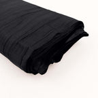 54"x10 Yards Black Accordion Crinkle Taffeta Fabric Bolt - Bell Racket Store