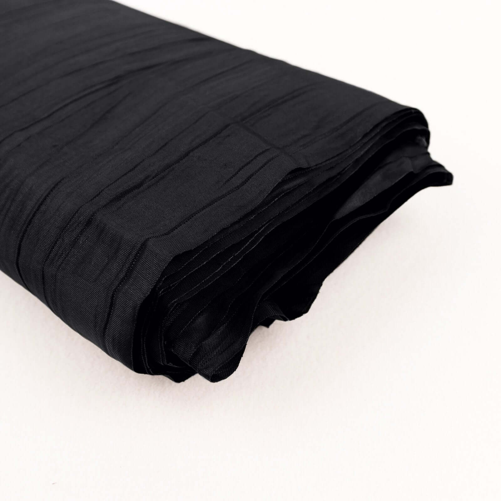 54"x10 Yards Black Accordion Crinkle Taffeta Fabric Bolt - Bell Racket Store