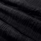 54"x10 Yards Black Accordion Crinkle Taffeta Fabric Bolt - Bell Racket Store