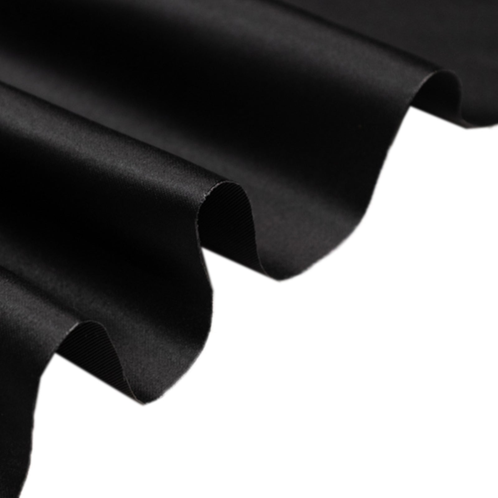 54"x10 Yards Black Lamour Satin Fabric Bolt, Heavy Matte Satin Fabric By The Yard - Bell Racket Store