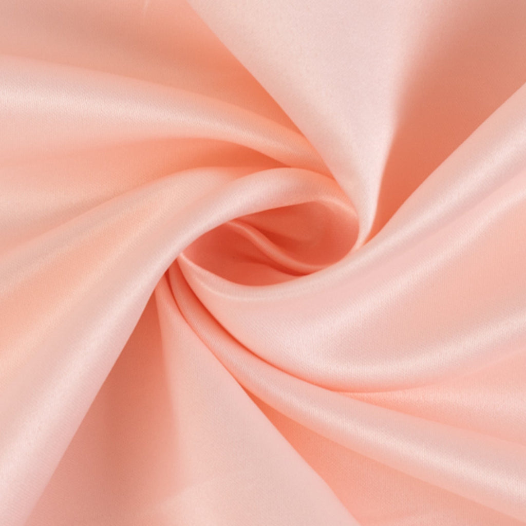 54"x10 Yards Blush Lamour Satin Fabric Bolt, Heavy Matte Satin Fabric By The Yard - Bell Racket Store