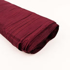 54"x10 Yards Burgundy Accordion Crinkle Taffeta Fabric Bolt - Bell Racket Store