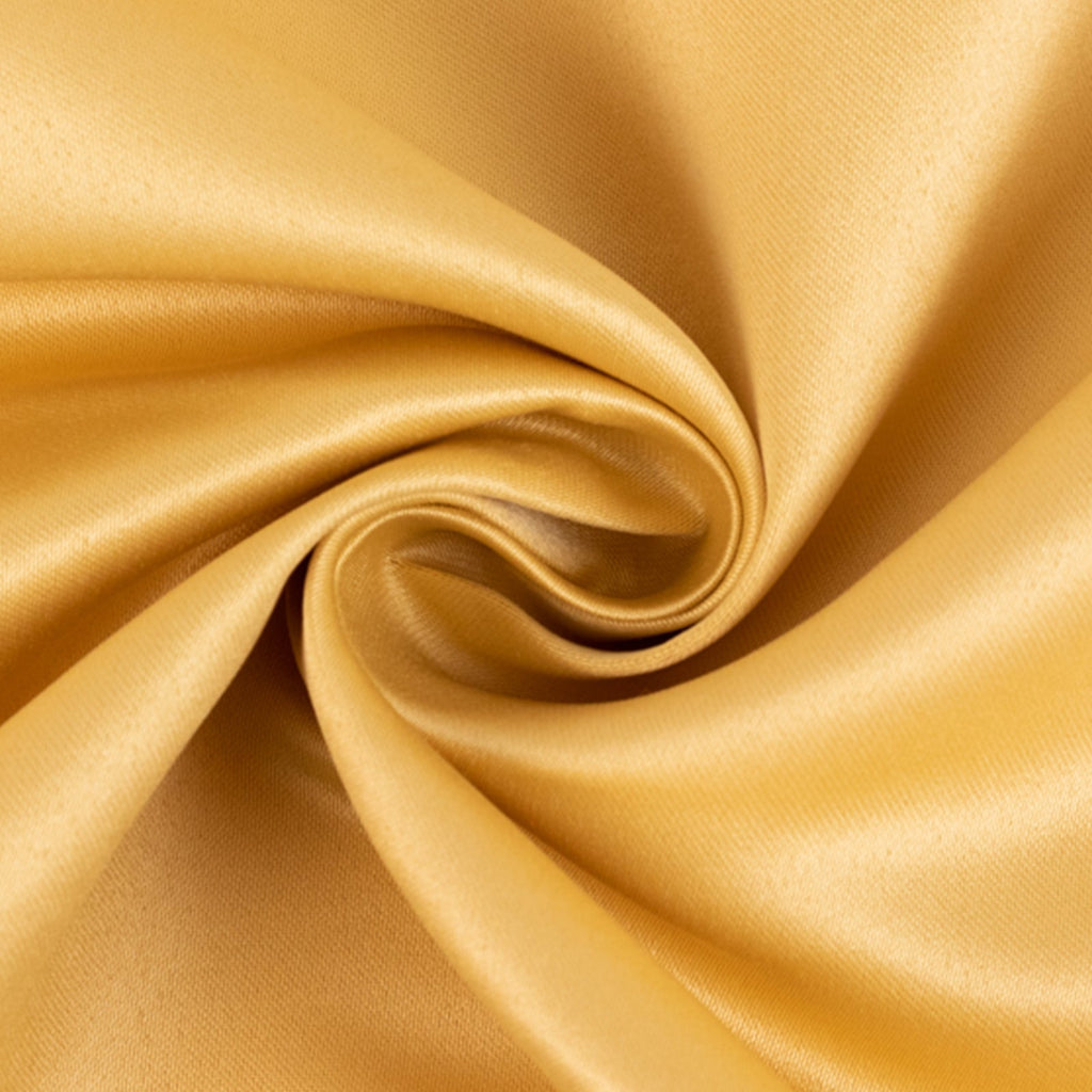 54"x10 Yards Champagne Lamour Satin Fabric Bolt, Heavy Matte Satin Fabric By The Yard - Bell Racket Store