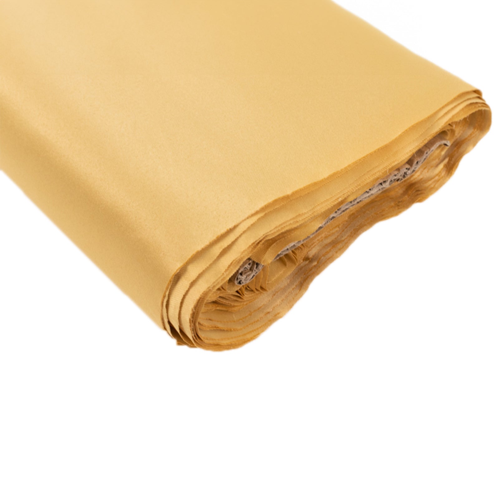 54"x10 Yards Champagne Lamour Satin Fabric Bolt, Heavy Matte Satin Fabric By The Yard - Bell Racket Store