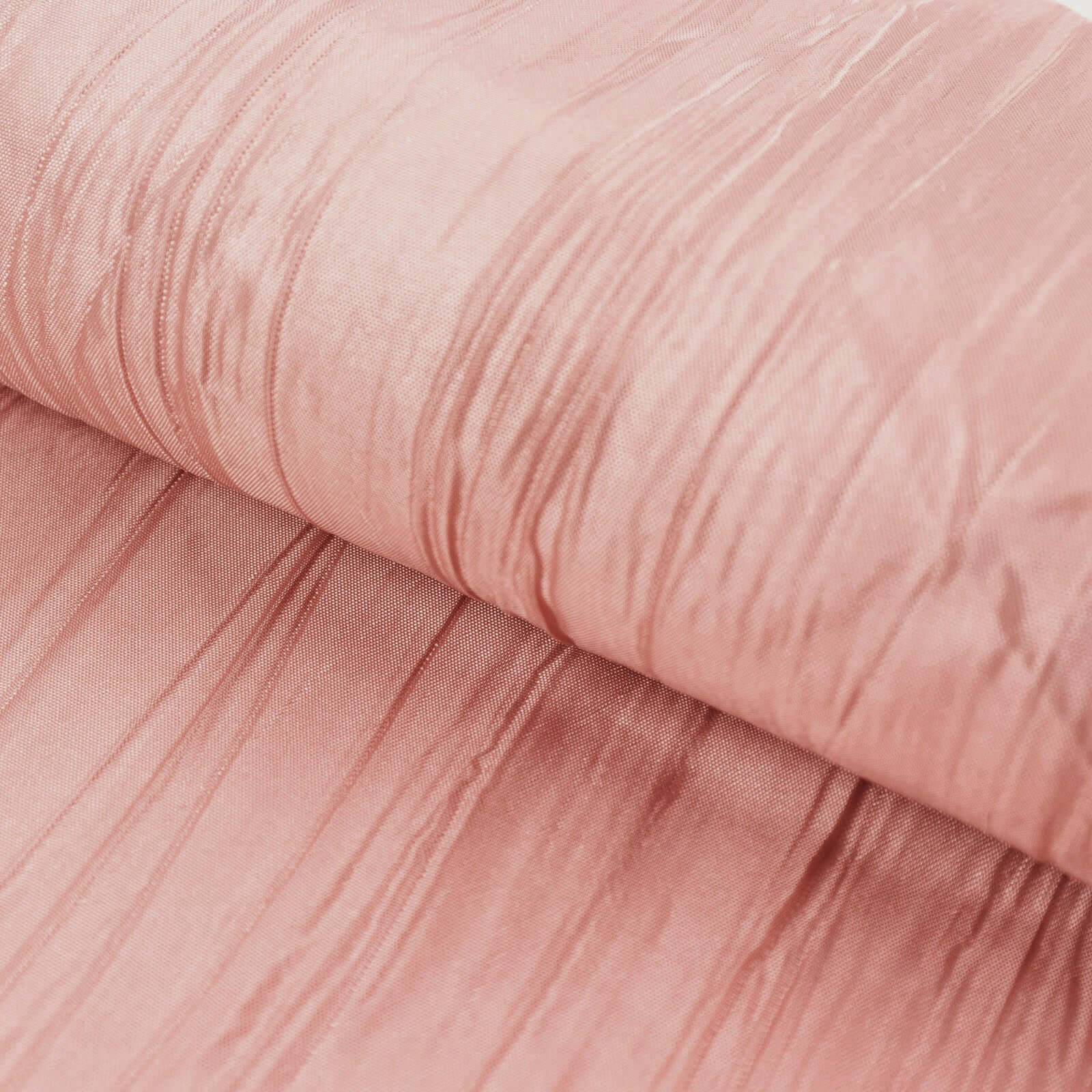 54"x10 Yards Dusty Rose Accordion Crinkle Taffeta Fabric Bolt - Bell Racket Store