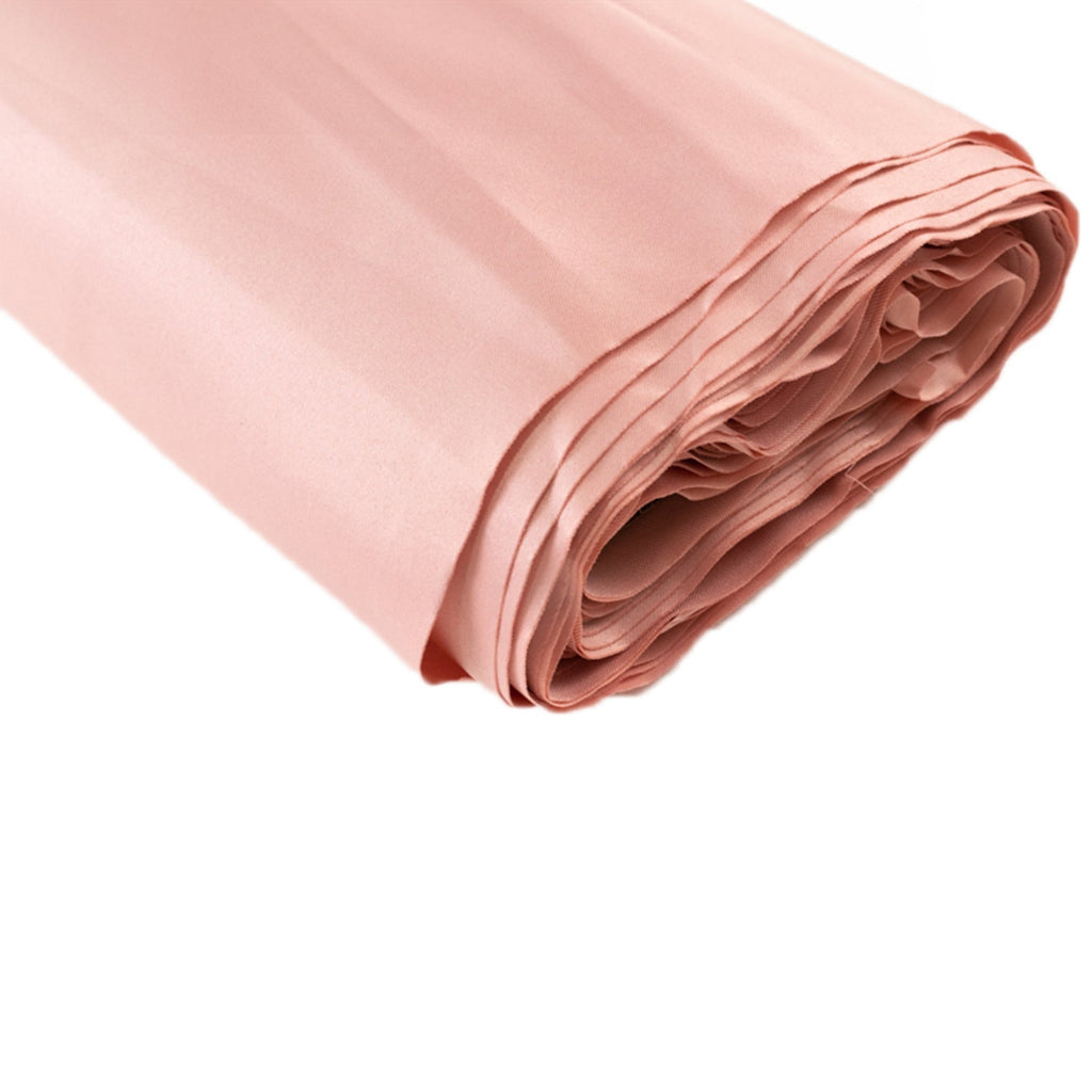 54"x10 Yards Dusty Rose Lamour Satin Fabric Bolt, Heavy Matte Satin Fabric By The Yard - Bell Racket Store