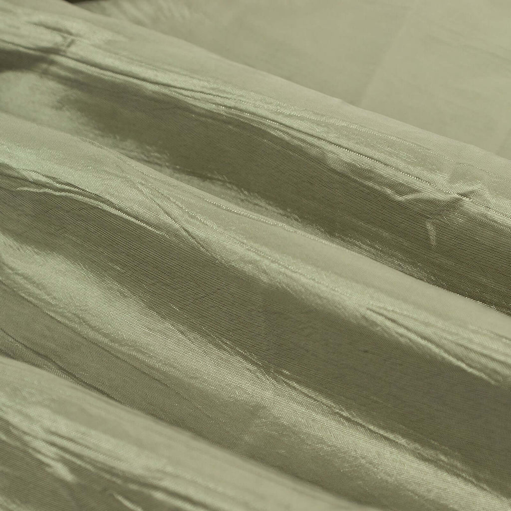 54"x10 Yards Dusty Sage Green Accordion Crinkle Taffeta Fabric Bolt - Bell Racket Store