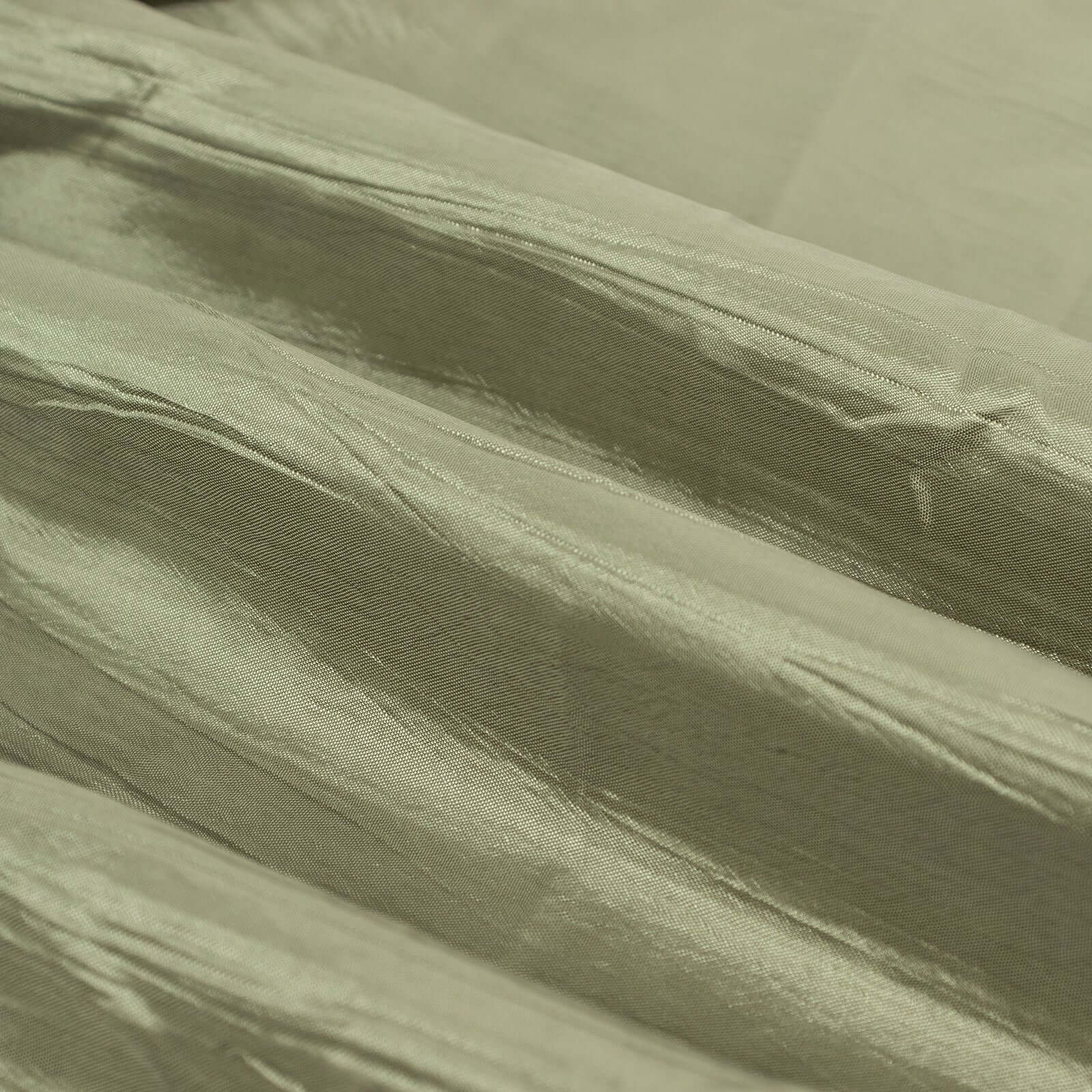 54"x10 Yards Dusty Sage Green Accordion Crinkle Taffeta Fabric Bolt - Bell Racket Store