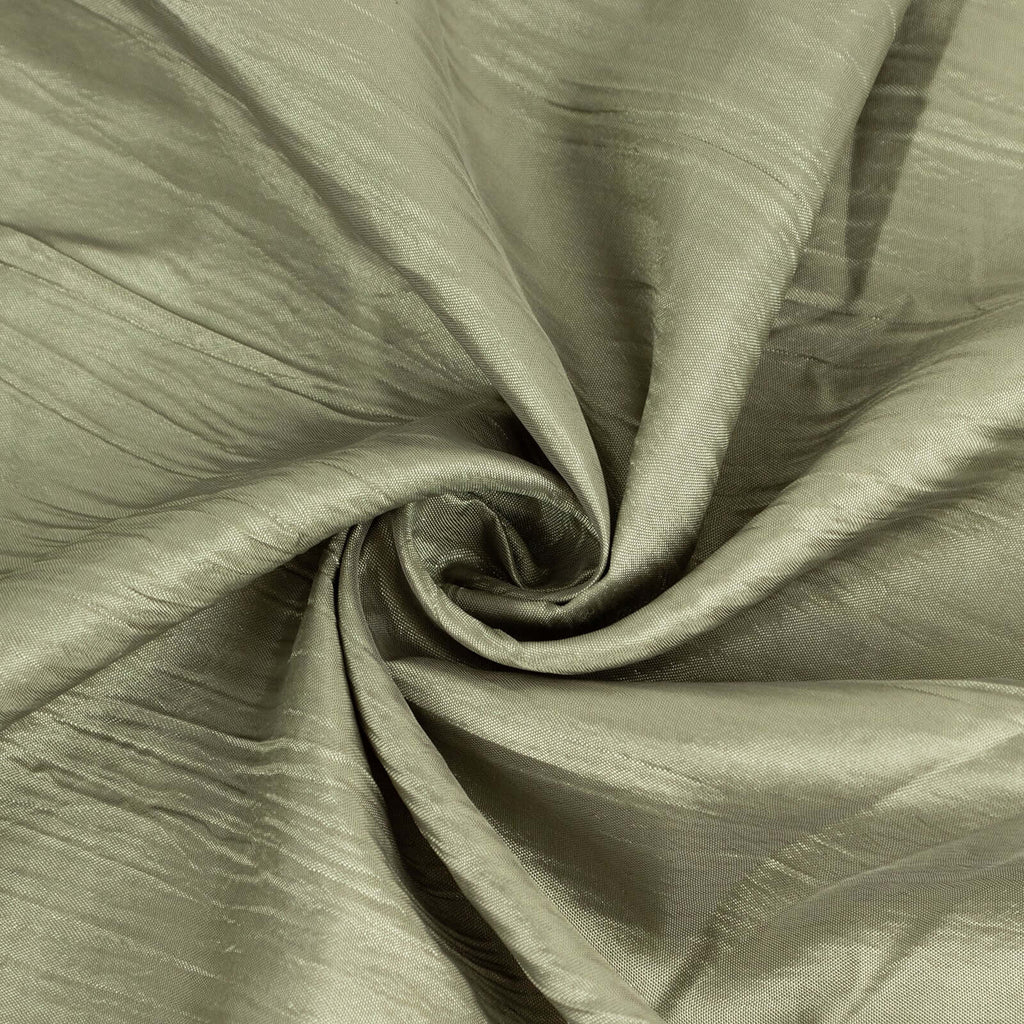 54"x10 Yards Dusty Sage Green Accordion Crinkle Taffeta Fabric Bolt - Bell Racket Store