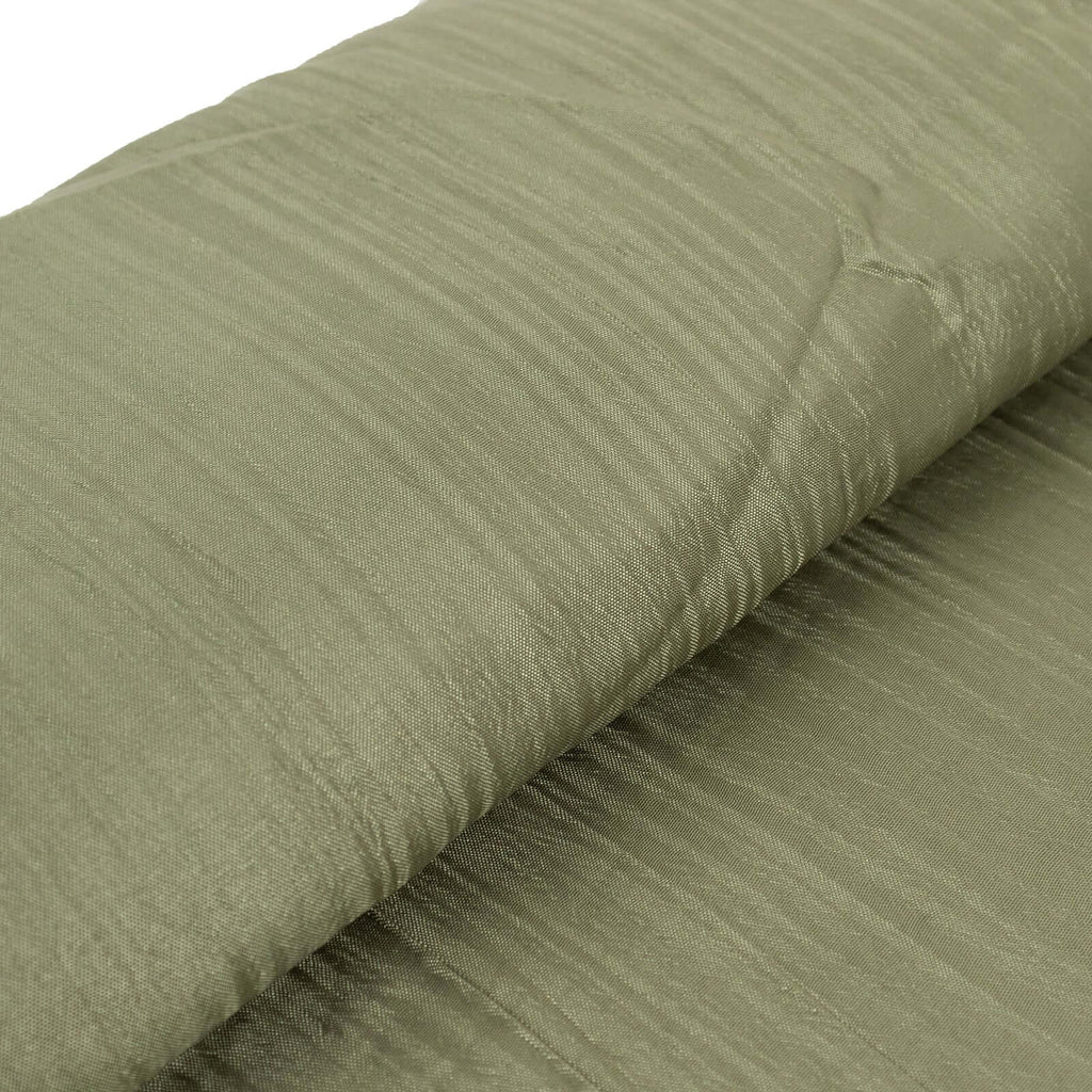 54"x10 Yards Dusty Sage Green Accordion Crinkle Taffeta Fabric Bolt - Bell Racket Store